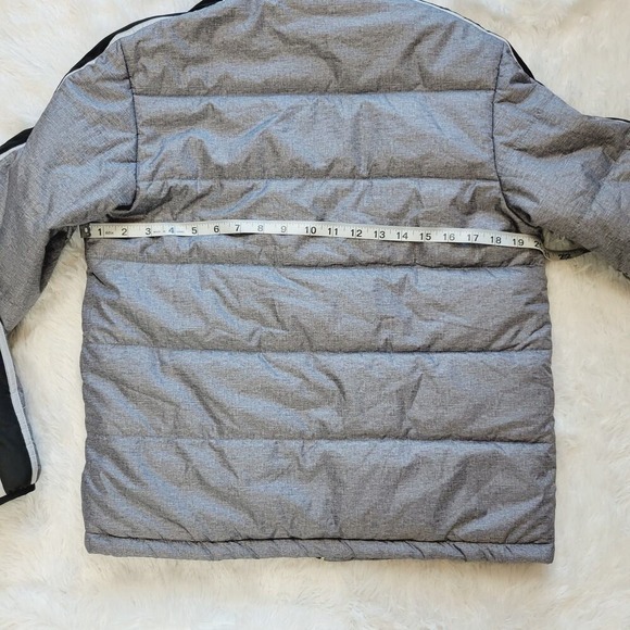 ZeroXposur Boys Puffer Jacket Gray Neon Zip Size XL 18 20 Winter Warm - Picture 7 of 9